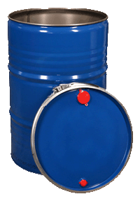 Oceľový sud s odnímateľným vekom 210 lit. typu ISO OH